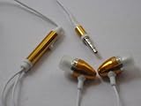 SNY Noise-Canceling Earphones with Microphone and Play/Stop Controller for Apple iPhone and iPhone 3G, Yellow