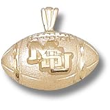 Mississippi State University New MSU Football Pendant (14kt)