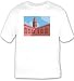 T-shirt with courtyard, Pennsylvania, Philadelphia, structure, building, dome, constr...