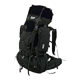 TAIGA International® Sovereign Travel & Hiking Mountain Back Pack Backpack, Large , Black