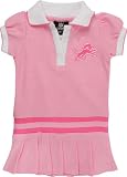 Detroit Lions Infant Pink Rib Dropped Waist Polo Dress