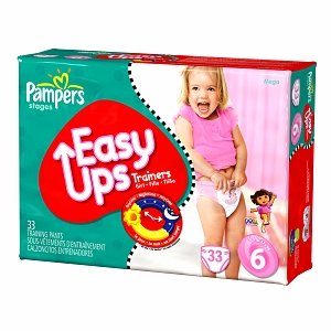 Pampers Easy Ups Pampers Easy Ups Girls, Mega Pack, 4T-5T (Size 6) 33 ct (Quantity of 2)