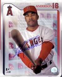 Signed Anderson, Garret (Los Angeles Angels) 8x10 Photo