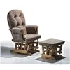Hauck Glider Classic Nursing Feeding Chair & Foot Stool