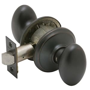 Schlage F10VSIE716 Sienna Passage Knob, Aged Bronze by Schlage