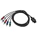 Nintendo Wii - Component-Video-Cable -black- Komponenten-Video-Kabel