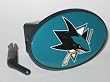 SAN JOSE SHARKS Team Logo 6" x 3" Trailer Hitch Cover