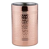 Old Dutch "Fez" Decor Copper Hammered Copper Wine and Champagne Chiller, Copper
