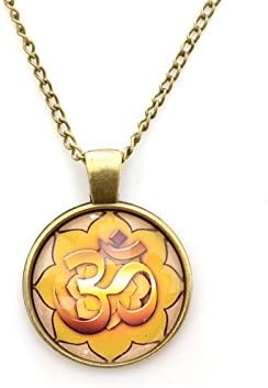 Om Necklace Namaste Om Pendant Yoga Jewelry Om Charm Zen Necklace