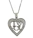 Sterling Silver 925 "I Love You" Heart Shaped Superlight Pendant Necklace with Chain - Perfect for Valentine's Day Gift!