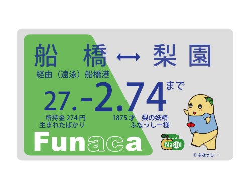 ふなっしー ICカードステッカー