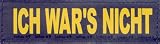 ICH WARS NICHT 2xLogos GROSS gelb für Julius K9 / Logo Klettlogo Austauschlogo K-9 Powergeschirr + IDC (Geschirrgrößen: “1″, “2″, “3″ und “4″)