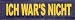 ICH WARS NICHT 2xLogos GROSS gelb f�r Julius K9 / Logo Klettlogo Austauschlogo K-9 Powergeschirr + IDC (Geschirrgr��en: 