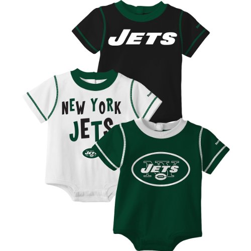 Reebok New York Jets Newborn 3 Pc. Creeper Set 3-6 Months
