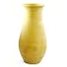 Handmade Classic Finesse Ceramic Earthenware Flower Vase In Mustard Yellow