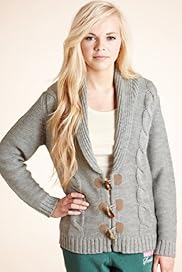 Angel Cable Knit Boyfriend Cardigan