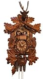 Adolf Herr Cuckoo Clock 1 day with music The Hunting Scene Squirrels 20 Inches