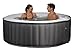 Swim Time Portable Inflatable Spa - Black/Gray