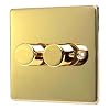 POLISHED 2 GANG 2 WAY 500 WATT DIMMER SWITCH C356PBW