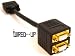 GOLD HIGH RESOLUTION VGA / SVGA SPLITTER ADAPTER UK - wired--up