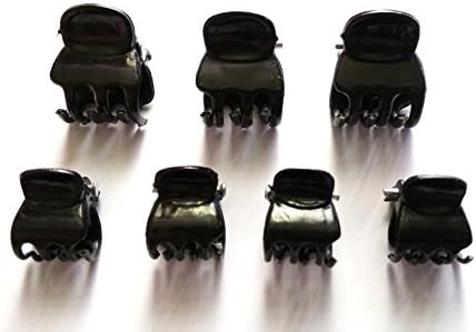 20 Pcs Black Hair Claw Clips Mix Size for toddler, baby, girl, woman