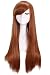 L-email Suzumiya Haruhi Long 65cm Straight Brown Cosplay Wig Cw171