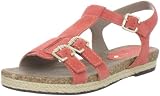 Gunmetal Womens Paula T-Strap Sandal,Coral,38.5 EU/8.5 M US Sandal