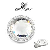 Golf Ball Marker Hat Clip, Big Dome Crystal, Swarovski Golf Marker, BMR50