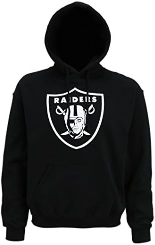American Sports Merch Oakland Raiders Large Logo Hoodie - Black or - Black - XL