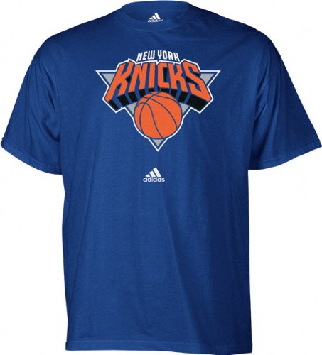 NBA Men's New York Knicks Short Sleeve T- Shirt (Blue, Small)