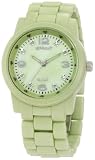 Sprout Women's ST/5041GMLG Diamond Dial Light Green Corn-Resin Bracelet Eco-Friendly Watch