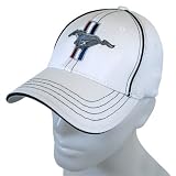 Ford Mustang White Flex Fit Baseball Cap
