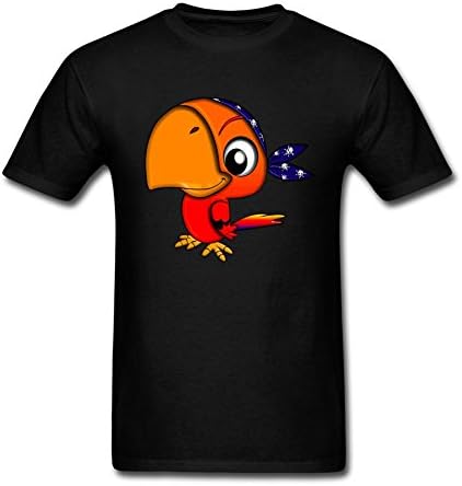 FLLVXP Men's Cute Baby Bird T-shirt Black S