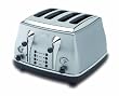 De'Longhi Icona CTO4003 4-Slice Toaster, Satin Silver