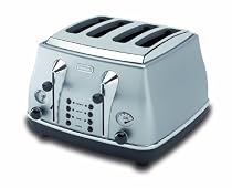 De'Longhi Icona CTO4003 Toaster, 4 Slice (Satin Silver)