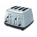 De'Longhi Icona CTO4003 4-Slice Toaster, Satin Silver