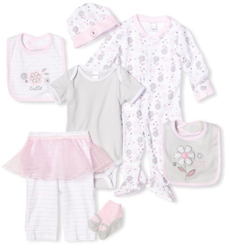 Babygear Baby-Girls Newborn Sweet Baby Clothing Set, Pink, 0-3