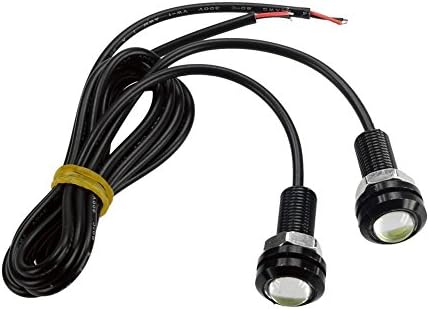 Liyangtop@ 12v 9w Eagle Eye Lamp Led Light Bulbs for Car Tail Car Motor Backup Light Fog Light White (9w-black Case, 2pcs)