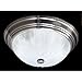 Quoizel ML184ESUL Melon Flush Mount Ceiling Lighting, 3-Light, 225 Watts, Empire Silver (6" H x 15" W)