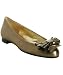 Nanette Lepore pewter metallic leather 'Hot and Bothered' flats