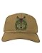 TooLoud Geometric Wolf Head Adult Baseball Cap Hat - Khaki