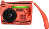 Loop NYC Audio Couture Neon Orange Walkman Radio Clutch with Speaker