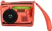 Loop NYC Audio Couture Neon Orange Walkman Radio Clutch with Speaker