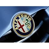 Amazon Com Alfa Romeo Large Thin Embossed Aluminum Emblem