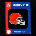 Cleveland Browns Large Enameled Pewter Money Clip/Card Holder - NFL Football Fan Shop Sports Team Merchandise
