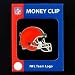 Cleveland Browns Large Enameled Pewter Money Clip/Card Holder - NFL Football Fan Shop Sports Team Merchandise