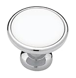 Brainerd P50162V-CHW-C 1-1/4-Inch Ceramic Insert Cabinet Hardware Knob by Brainerd
