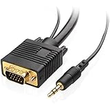 [UL Listed] Cable Matters&reg; VGA Monitor Cable with 3.5mm Stereo Audio 10 Feet