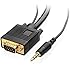 [UL Listed] Cable Matters&reg; VGA Monitor Cable with 3.5mm Stereo Audio 10 Feet