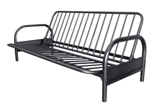 Futon Sofa Frame w Black Finish